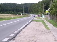 Przed zakretem, wyjezdzajac z Redy