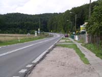 Przed zakretem, wyjezdzajac z Redy